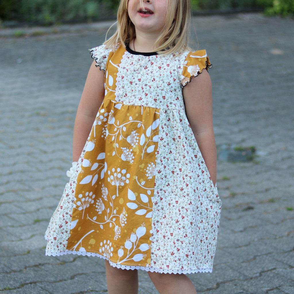 Schnittmuster Restekleid Farbexplosion Größe 74-164 - Sewando