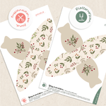 Bundle 3 Geschenkboxen Blumen Winter - Printable und Plotterdatei - Sewando