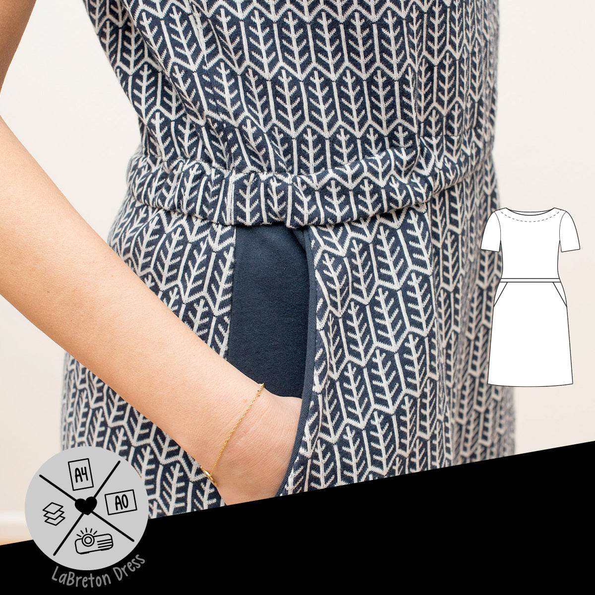 Schnittmuster »LaBreton Dress« (32–46) - Sewando