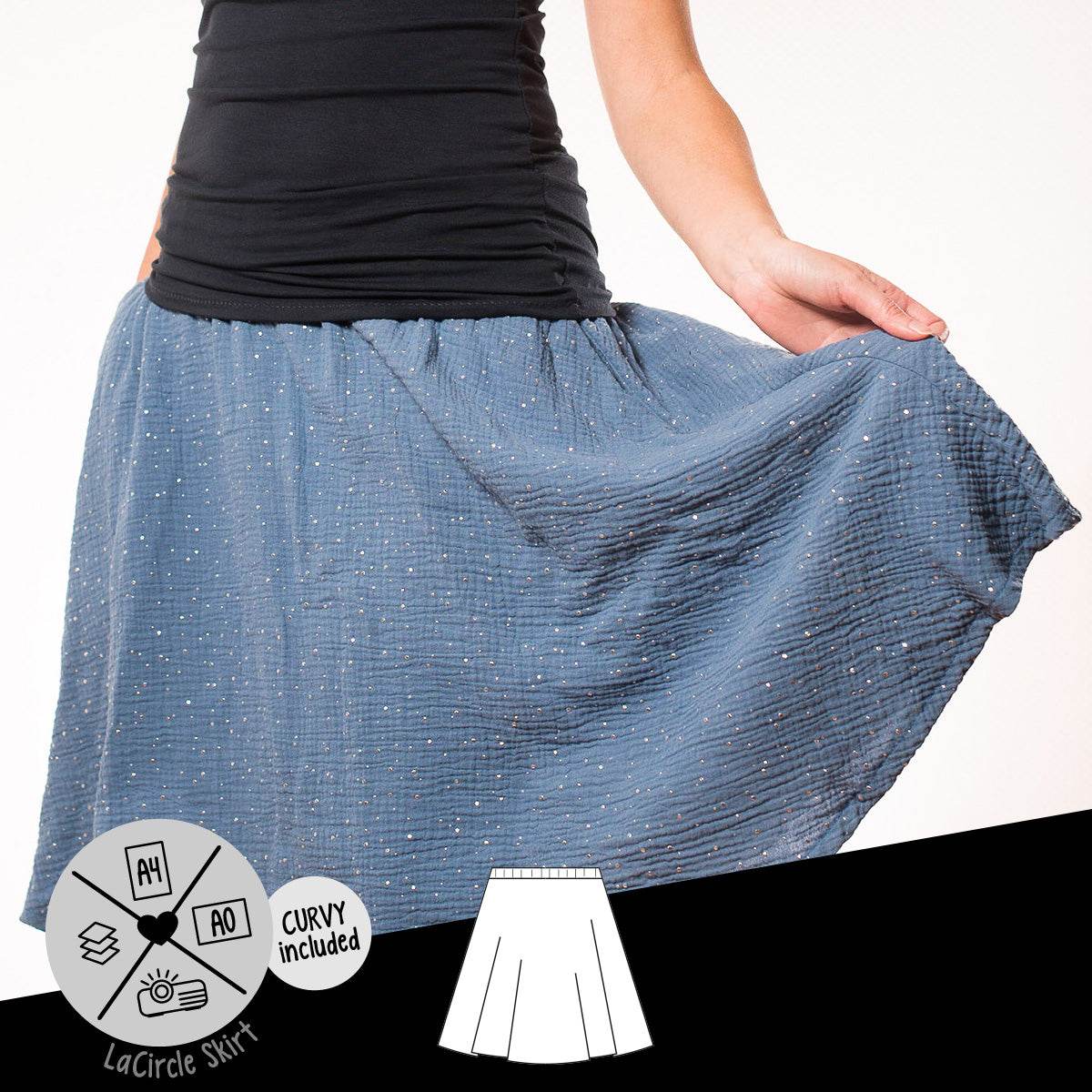 Schnittmuster »LaCircle Skirt« (32–60) Rock - Sewando