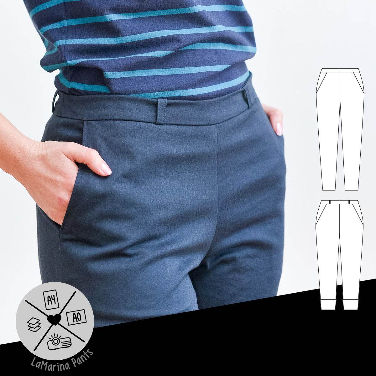 Schnittmuster »LaMarina Pants« (32–46) Hose - Sewando