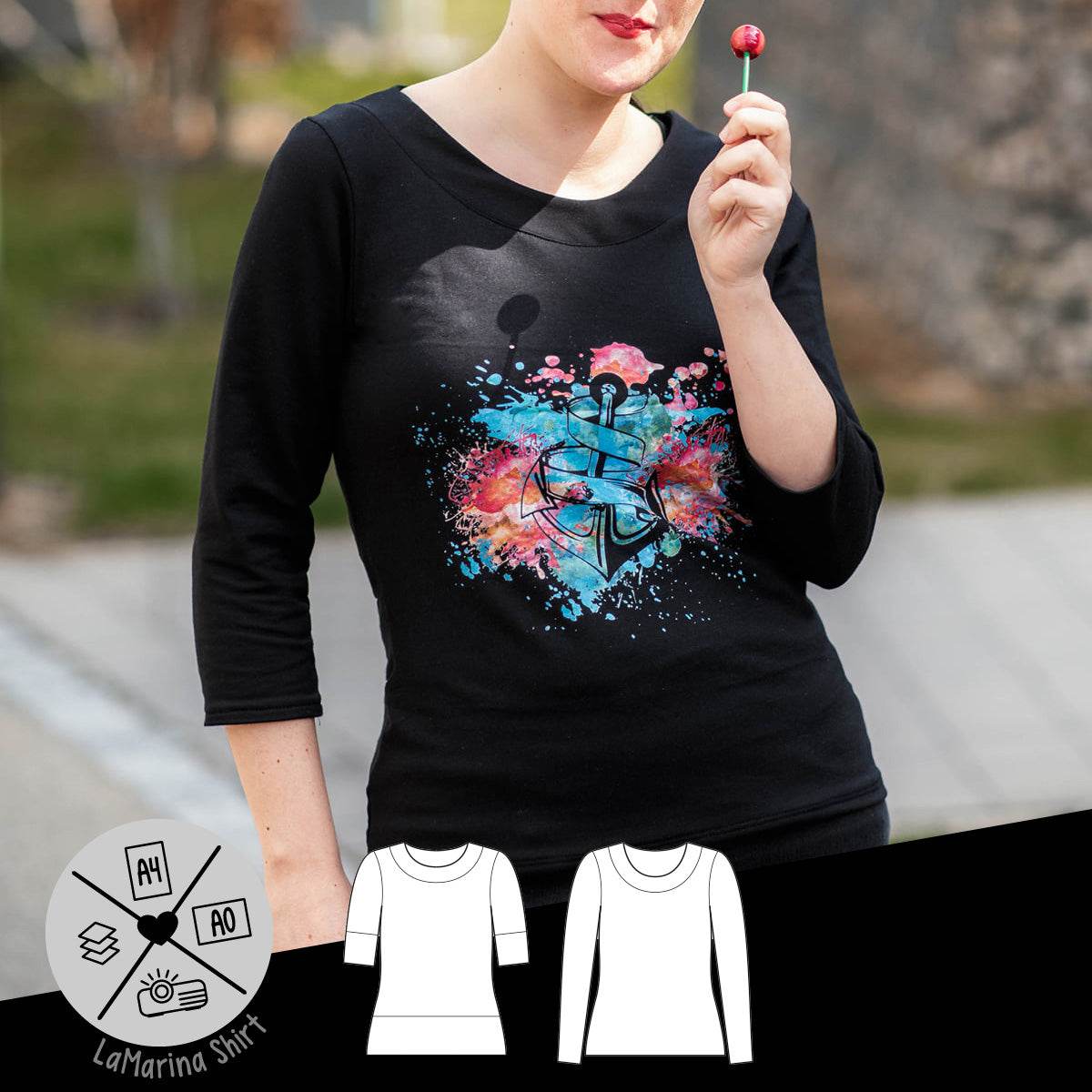 Schnittmuster »LaMarina Shirt« (32–46) - Sewando