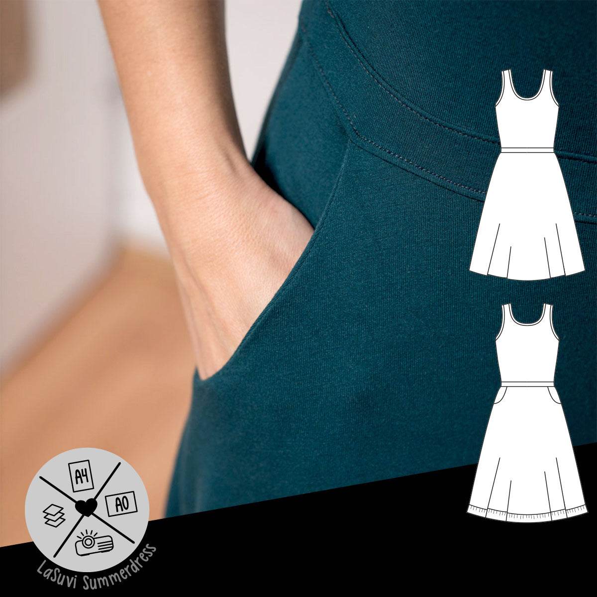 Schnittmuster »LaSuvi Summerdress« (32–54) Kleid - Sewando