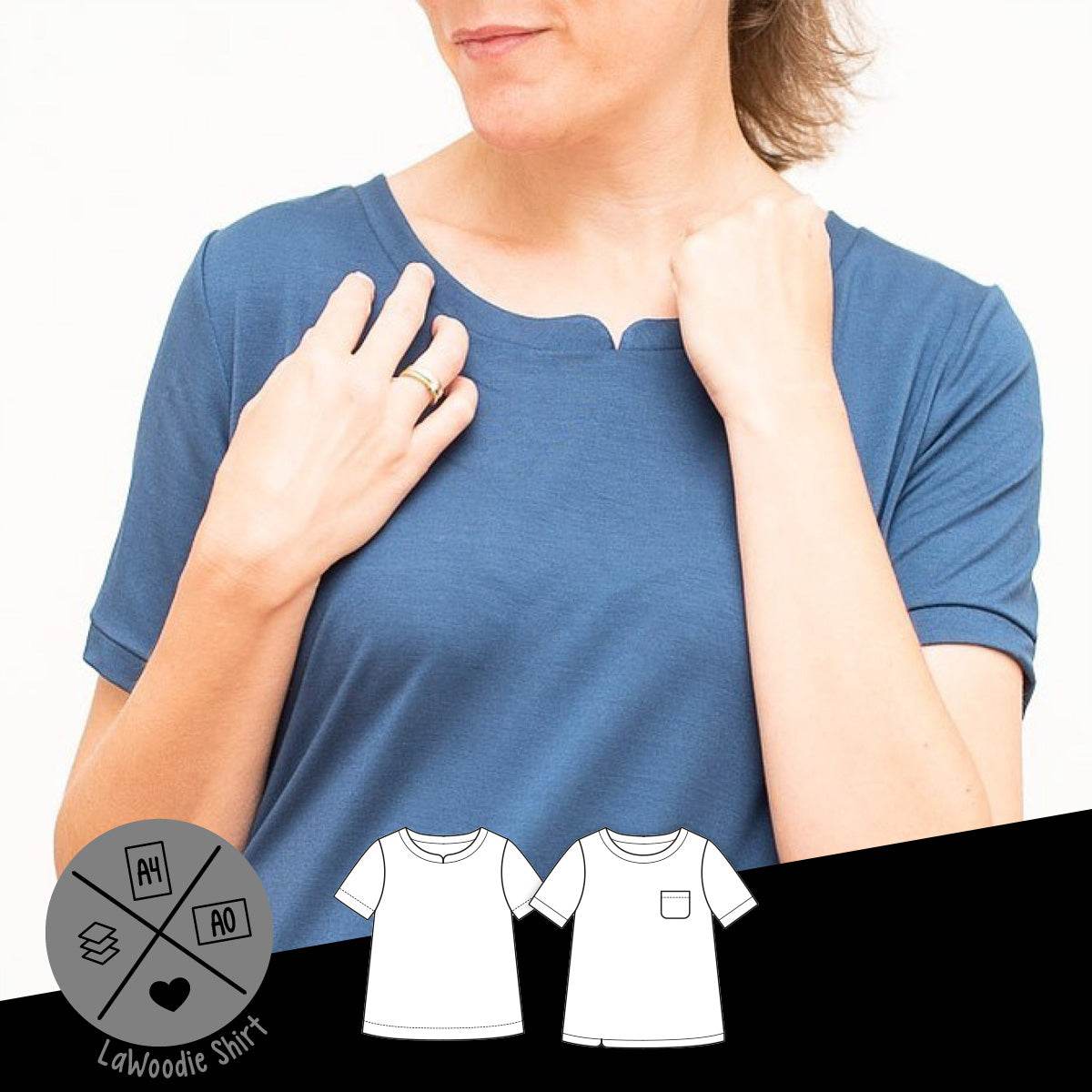 Schnittmuster »LaWoodie Shirt« (32–46) - Sewando