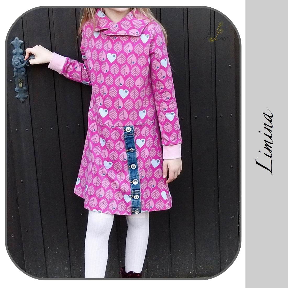 LIMINA: COOLES SWEATKLEID FÜR MÄDCHEN EBOOK 74-158 - Sewando