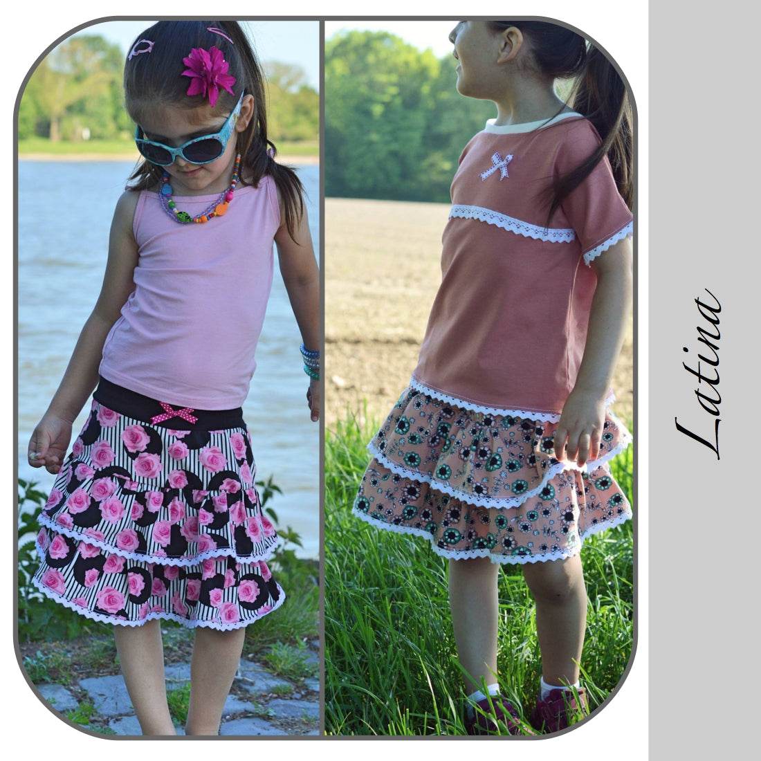 LATINA: SOMMERLICHER VOLANTROCK EBOOK: 86/92 - 146/152 - Sewando