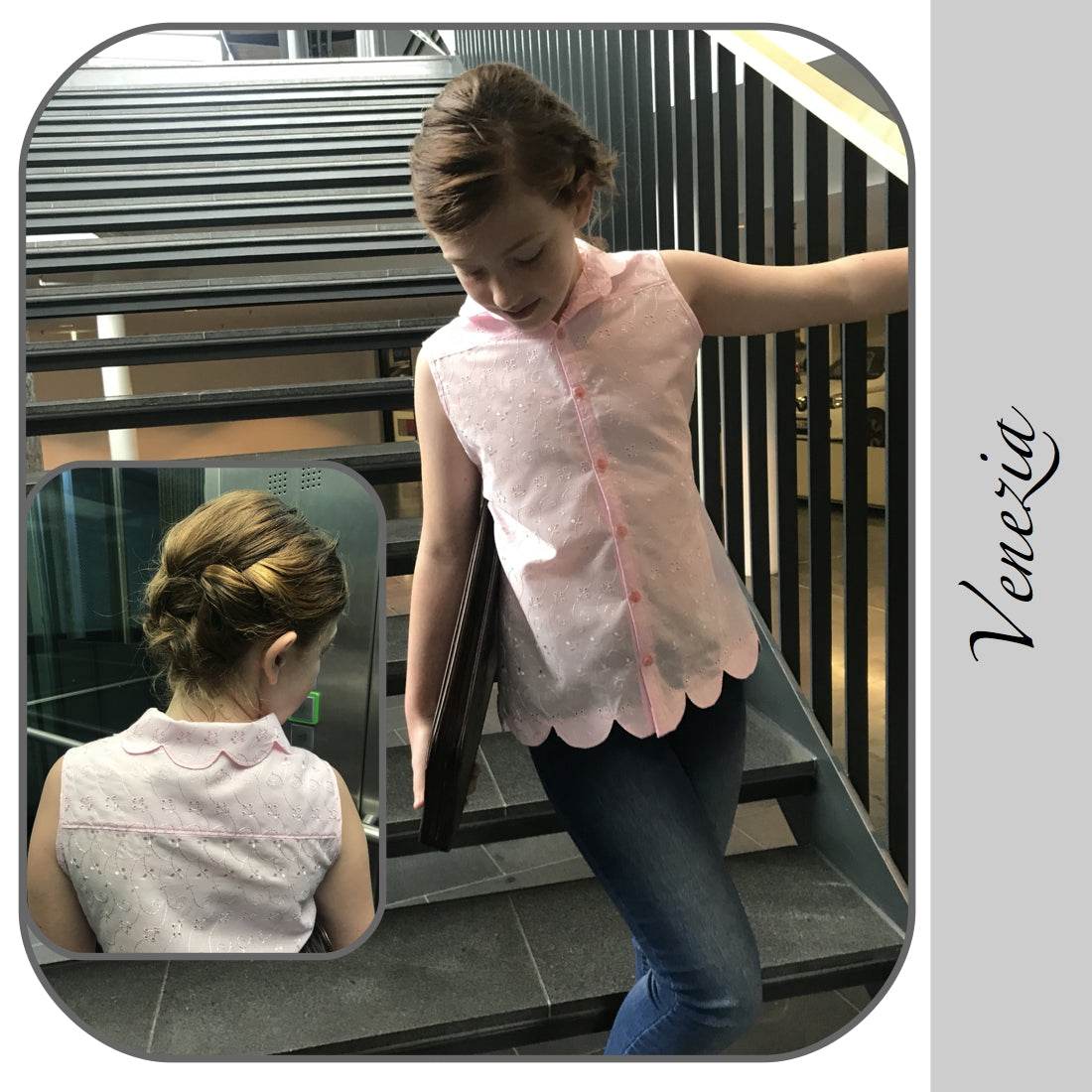 VENEZIA: VERSPIELTE SOMMER - HEMDBLUSE WELLENDESIGN EBOOK 92-158 - Sewando