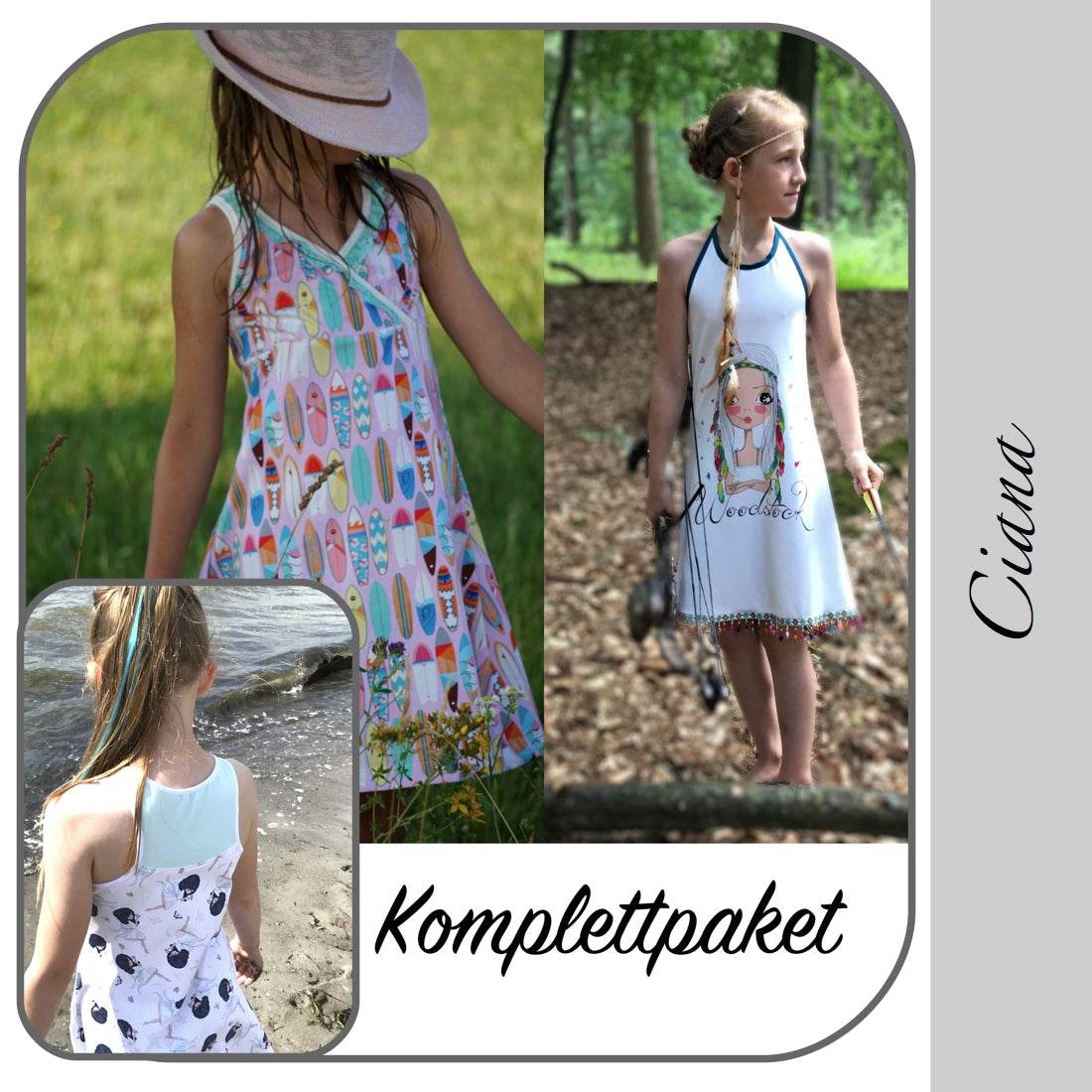 CIANA KOMBI: TRIPLE-PAKET STRANDKLEIDER: EBOOK 92-158 - Sewando
