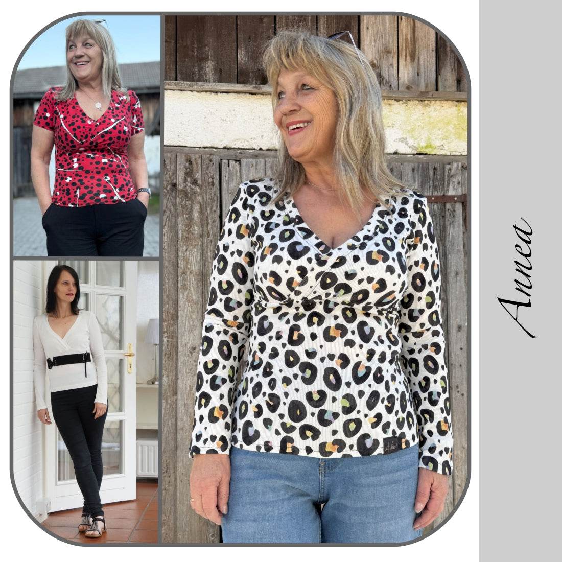 Annea - RIPP-WICKELSHIRT - EBOOK - 32-46 Schnittmuster - Sewando