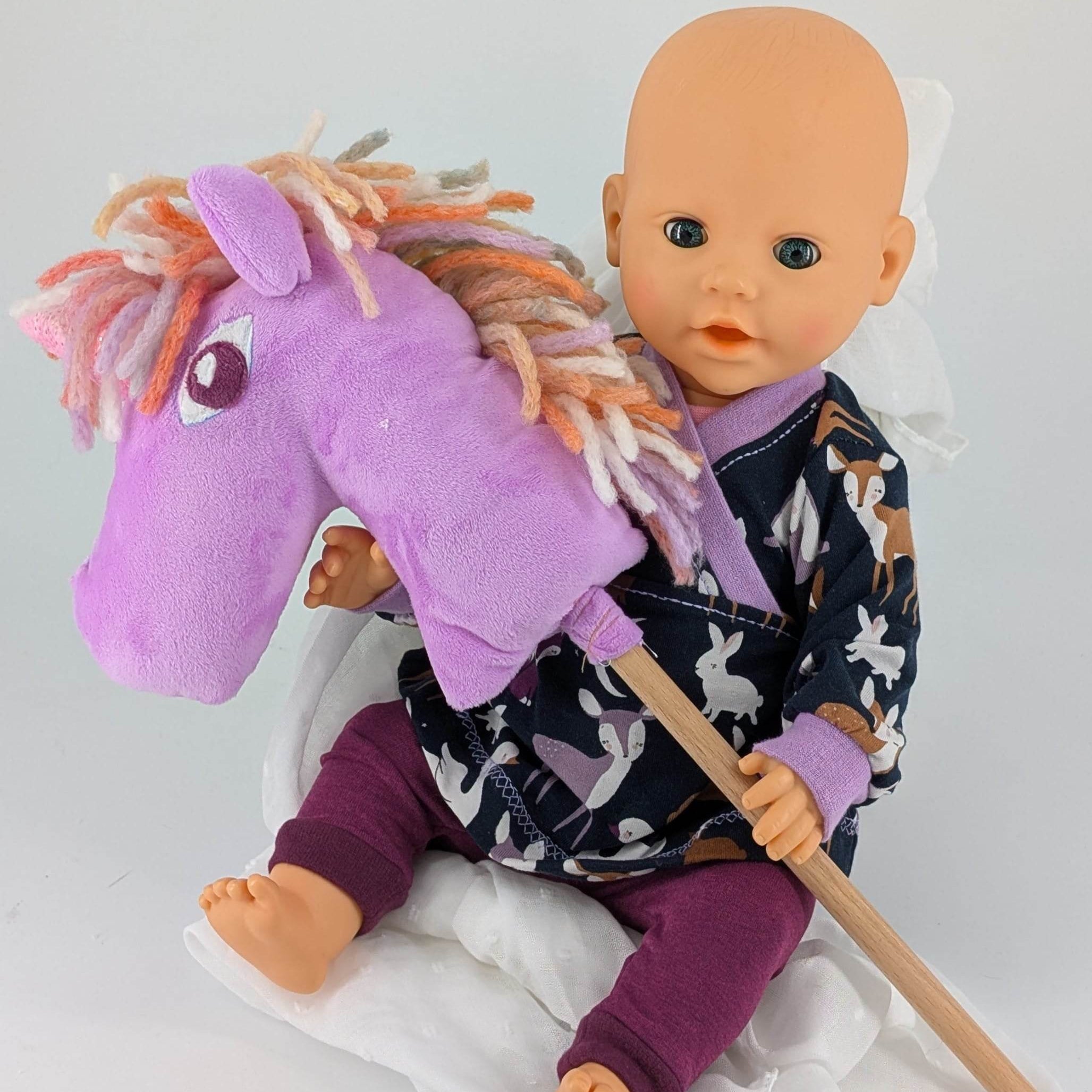 Rentier, Pony, Einhorn- Steckenpferd für Puppen Nähanleitung und Schnittmuster - Sewando