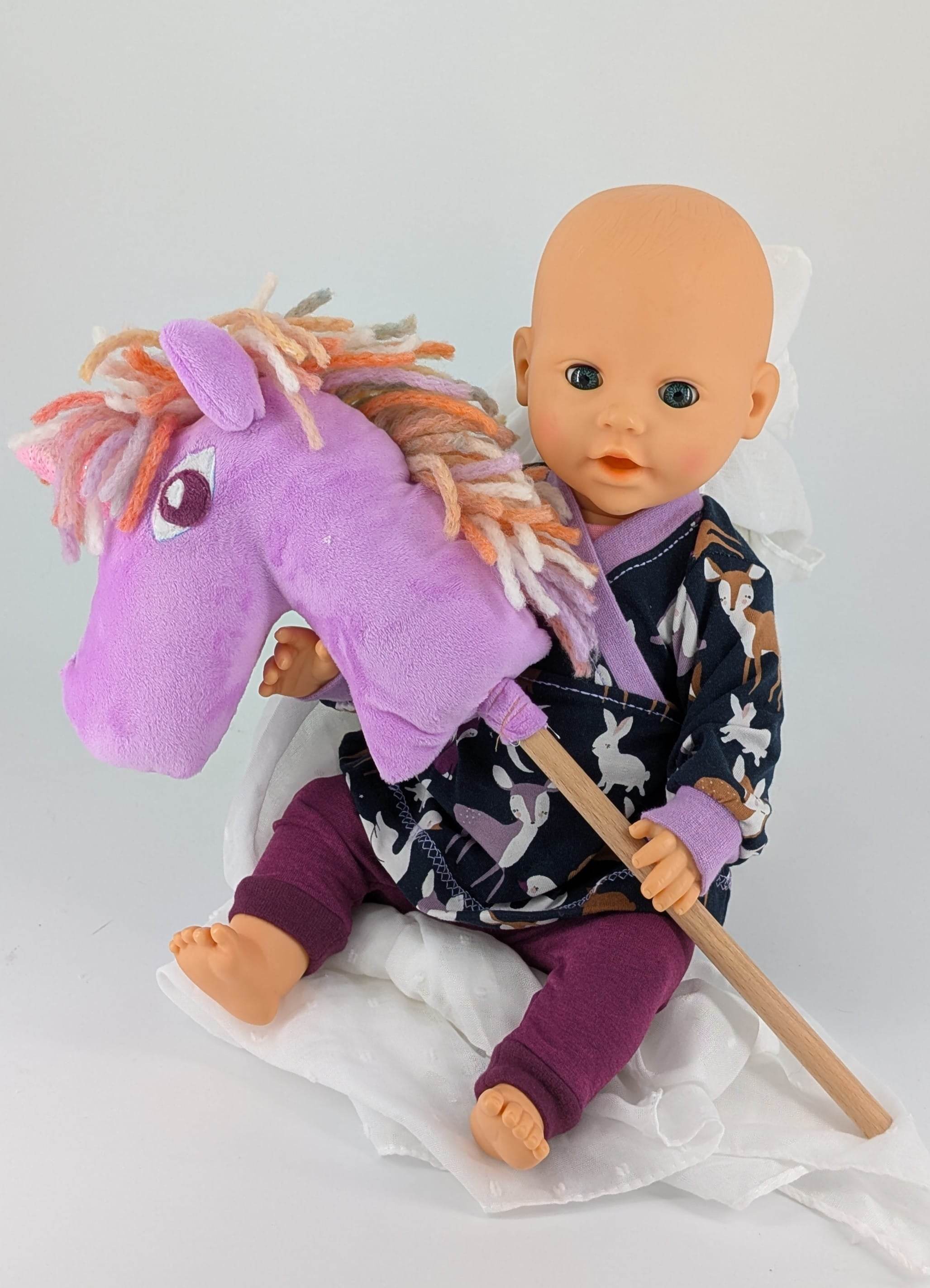 Rentier, Pony, Einhorn- Steckenpferd für Puppen Nähanleitung und Schnittmuster - Sewando
