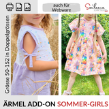 Ärmel Add-on "Sommer-Girls", Schnittmuster Grösse 50-152