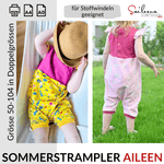 Sommerstrampler Aileen, Schnittmuster Grösse 50-104 - Sewando