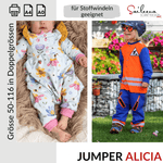 Jumper Alicia, Schnittmuster Grösse 50-116 - Sewando