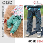 Hose Ben, Schnittmuster Grösse 50-152 - Sewando