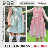 Cottondress Sunshine, Schnittmuster Grösse 50-152 - Sewando