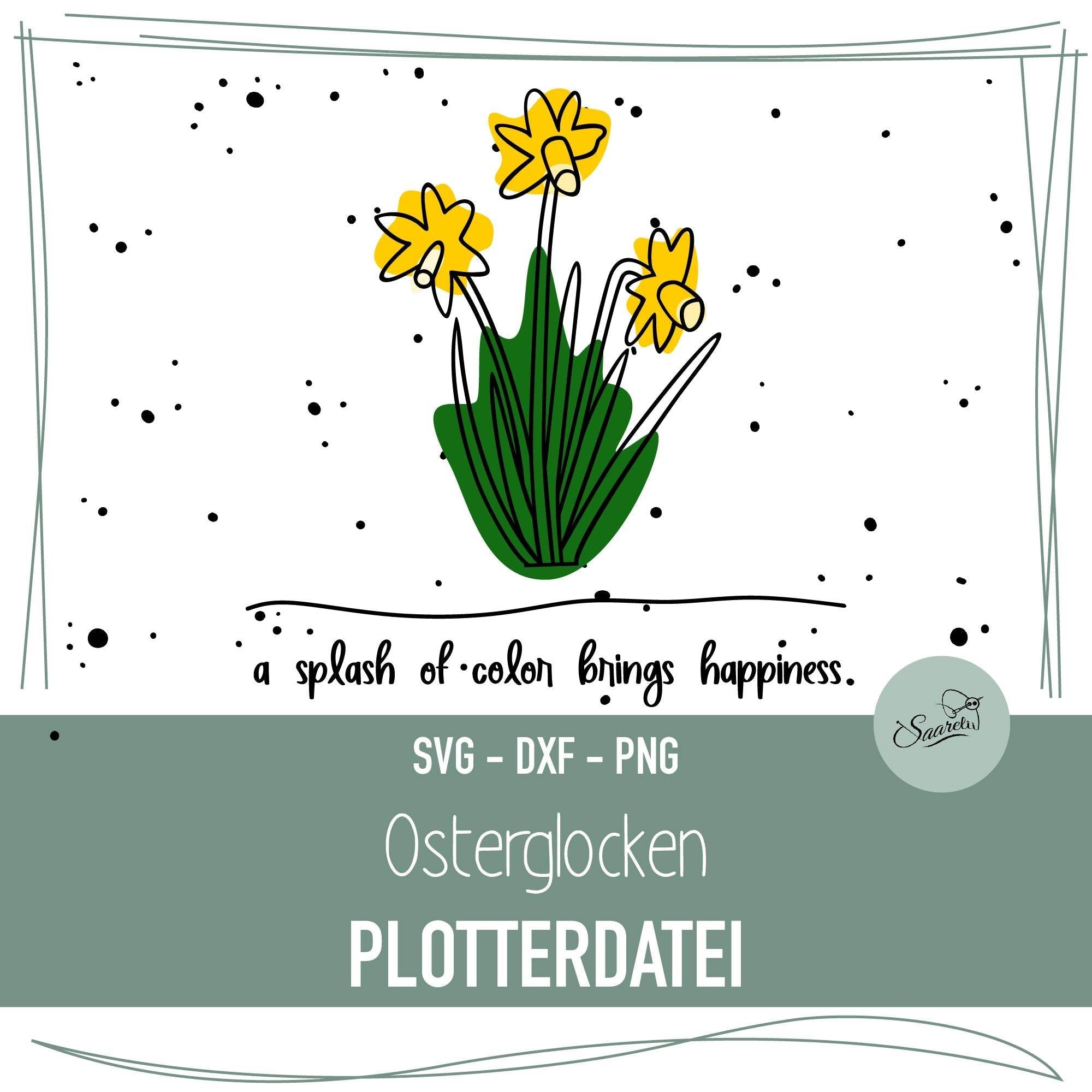 Plotterdatei Osterglocken / Narzissen - Frühblüher Kollektion - Sewando