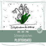 Plotterdatei Schneeglöckchen - Frühblüher Kollektion - Sewando