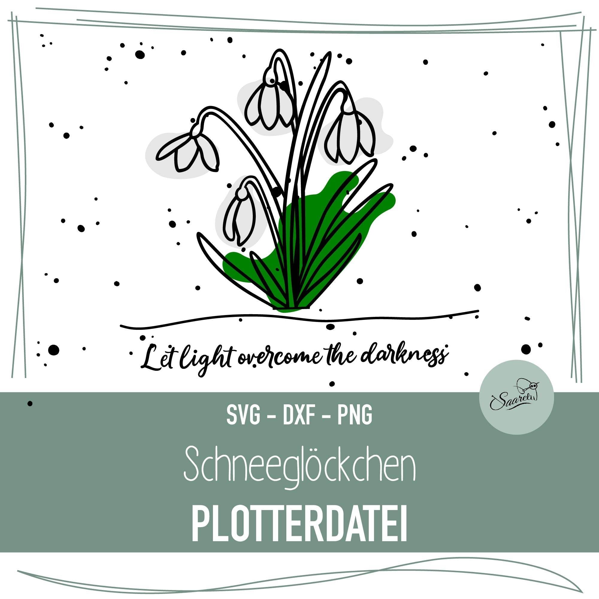 Plotterdatei Schneeglöckchen - Frühblüher Kollektion - Sewando