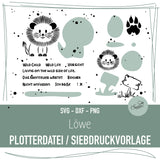 Plotterdatei und Siebdruckvorlage Löwe - Sewando