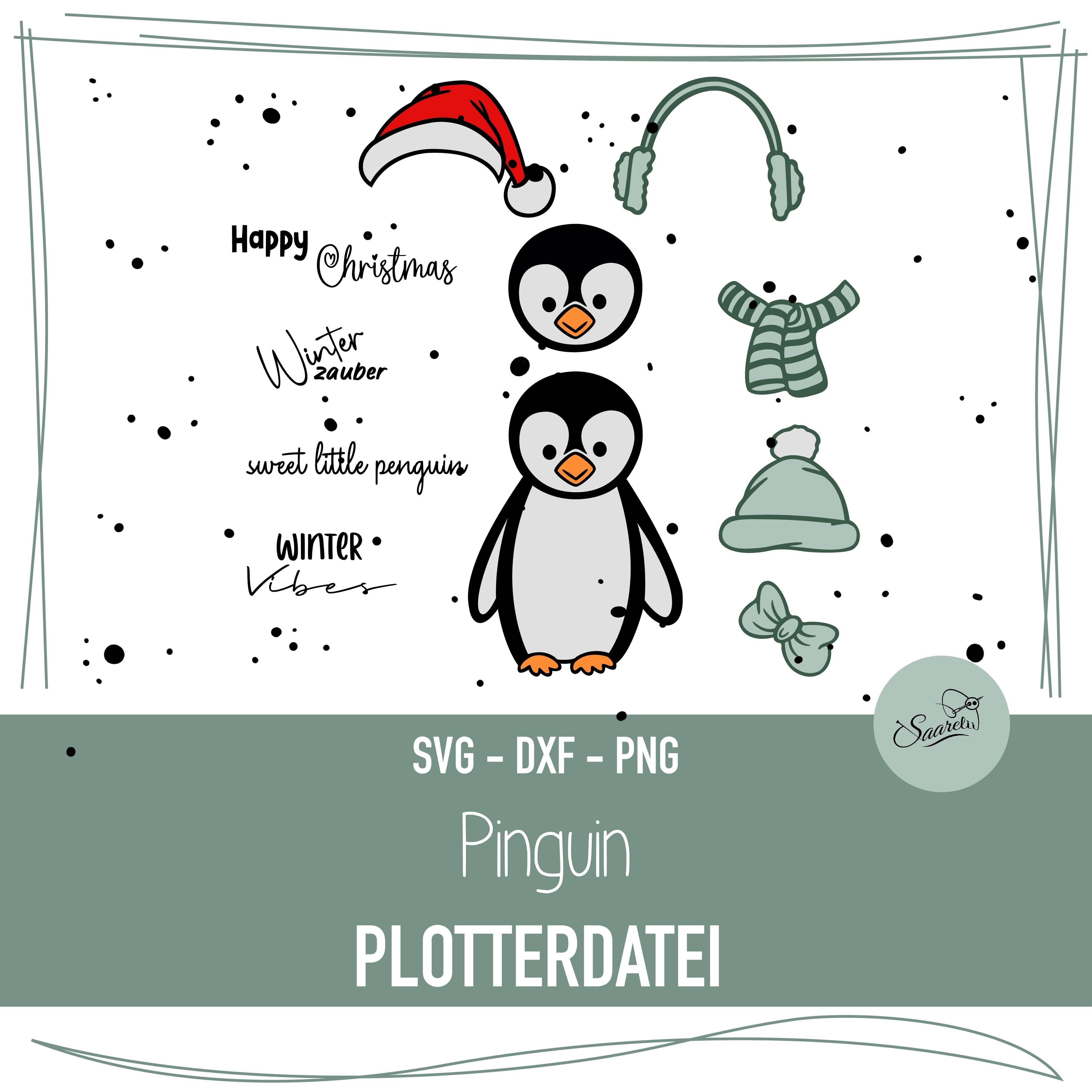 Plotterdatei Pinguin - Sewando