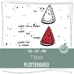 Plotterdatei Melone - Sewando