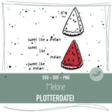 Plotterdatei Melone - Sewando