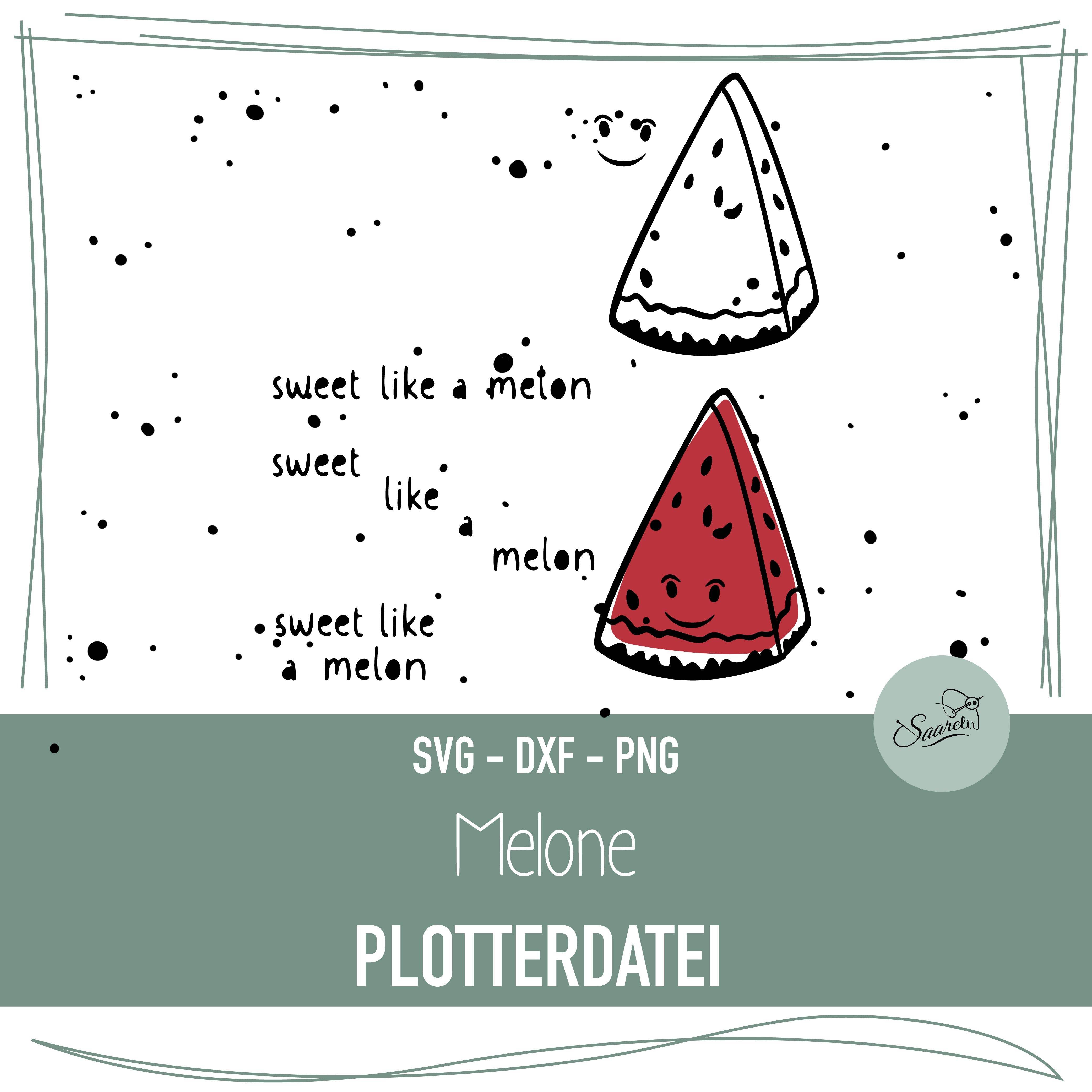 Plotterdatei Melone - Sewando