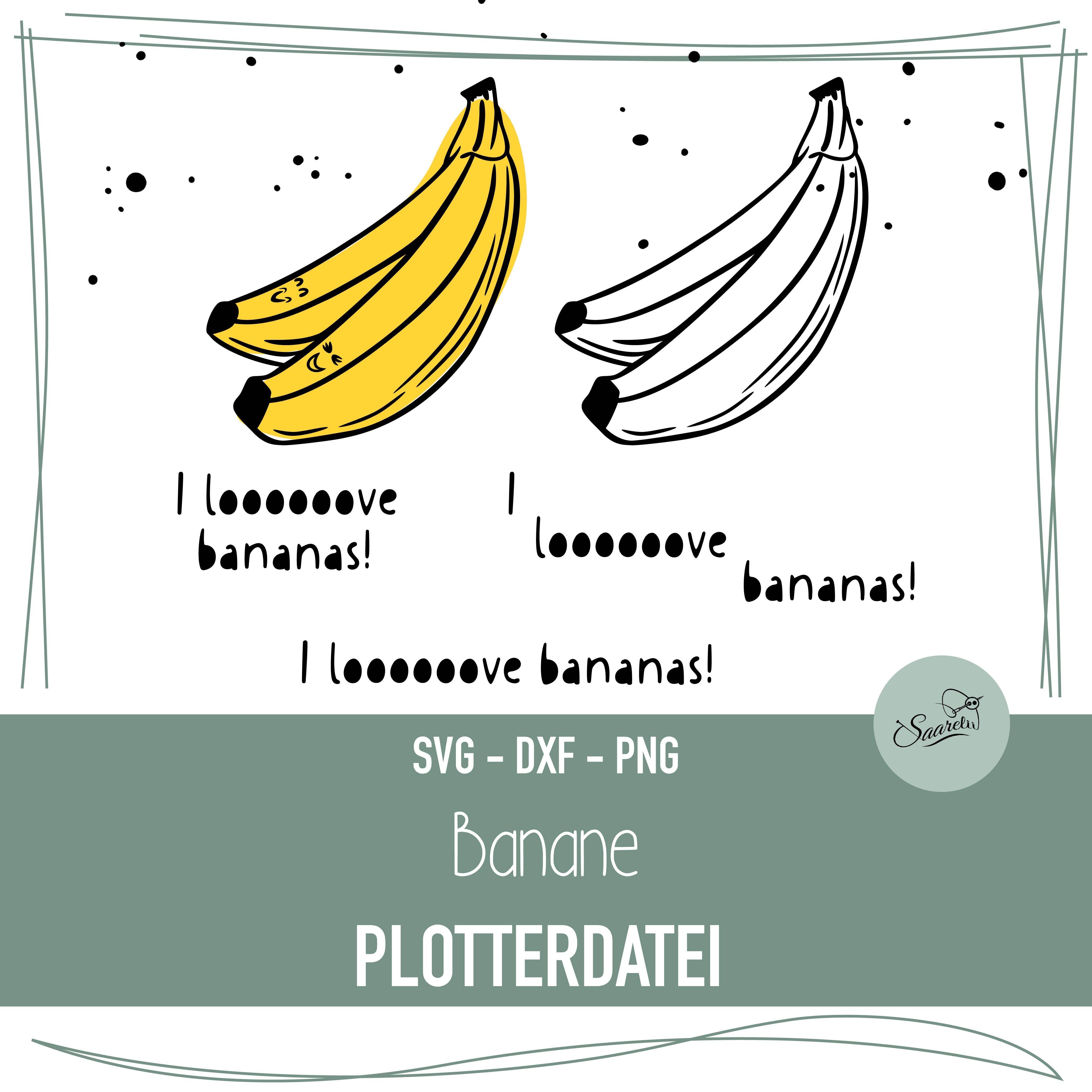 Plotterdatei Banane - Sewando