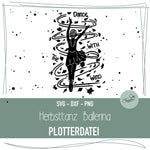 Plotterdatei Herbsttanz Ballerina - Sewando