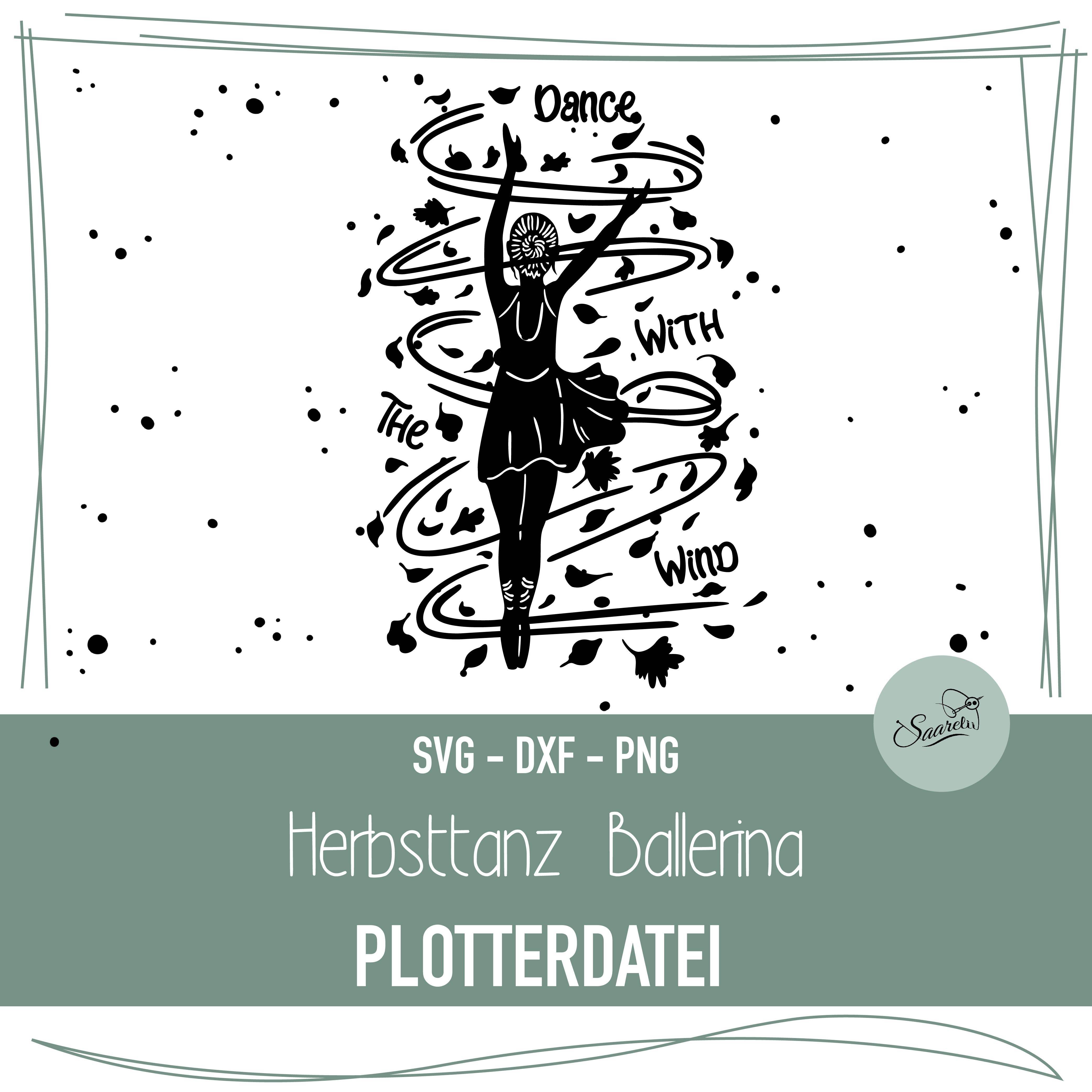 Plotterdatei Herbsttanz Ballerina - Sewando