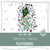 Plotterdatei Herbsttanz Drachen - Sewando