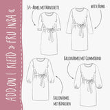 KLEID FRU INSA Ärmel-AddOn | Gr. 32-58 Schnittmuster