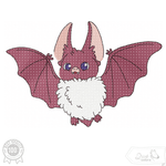 Stickdatei süße Fledermaus mit Kulleraugen – verspieltes Motiv für Herbst & Halloween - Sewando