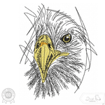 Adler Stickdatei – kraftvolles Motiv für Mut & Charakterstärke - Sewando