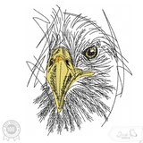 Adler Stickdatei – kraftvolles Motiv für Mut & Charakterstärke - Sewando