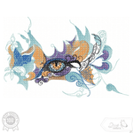 Auge Stickdatei Ornamentales Fantasie-Motiv für besondere Akzente - Sewando