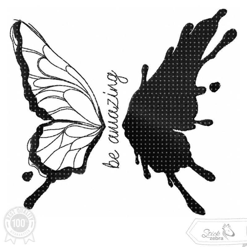 Schmetterling Stickdatei – Be amazing für deine Stickmaschine - Sewando