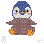 Pinguin Stickdatei – niedliches Wintermotiv für Kinderkleidung & Geschenke - Sewando