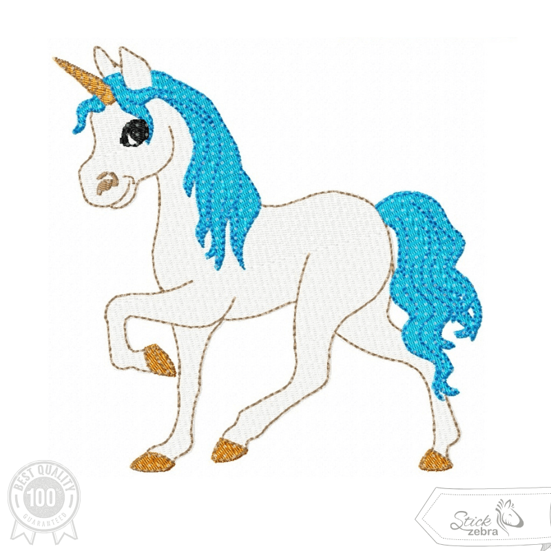 Einhorn Stickdatei, zauberhafter Märchencharme für deine Stickmaschine - Sewando
