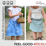 Feel-good-Röckli: Set Rock & Top, Schnittmuster Grösse 50-116 - Sewando