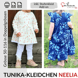 Tunika-Kleidchen Neelia, Schnittmuster Grösse 50-116 - Sewando