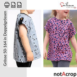 notAcrop, Schnittmuster Grösse 50-164 - Sewando
