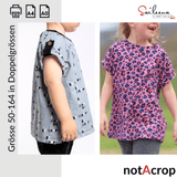 notAcrop, Schnittmuster Grösse 50-164 - Sewando