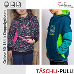 Täschli-Pulli, Schnittmuster Grösse 50-164 - Sewando