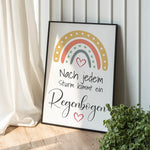 Plotterdatei Nach jedem Sturm – Regenbogen - Sewando