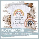Plotterdatei Nach jedem Sturm – Regenbogen - Sewando