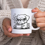 Plotterdatei Hund & Kaffee - Sewando