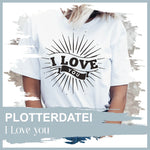Plotterdatei I love you - Sewando