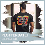 Plotterdatei You gotta fight - Sewando